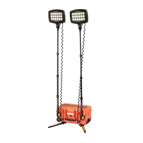 Projecteur Nightsearcher Solarisduo 20K 40000 Lumens - Double tête d'éclairage - Batterie Lithium-ion 50Ah - NYCTALOPE