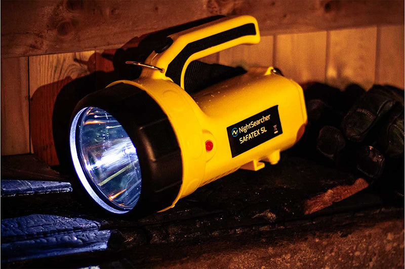 Projecteur Rechargeable Nightsearcher Sigma RSL 370 Lumens - ATEX - Zone 0 - Batterie Li-ion  NYCTALOPE  