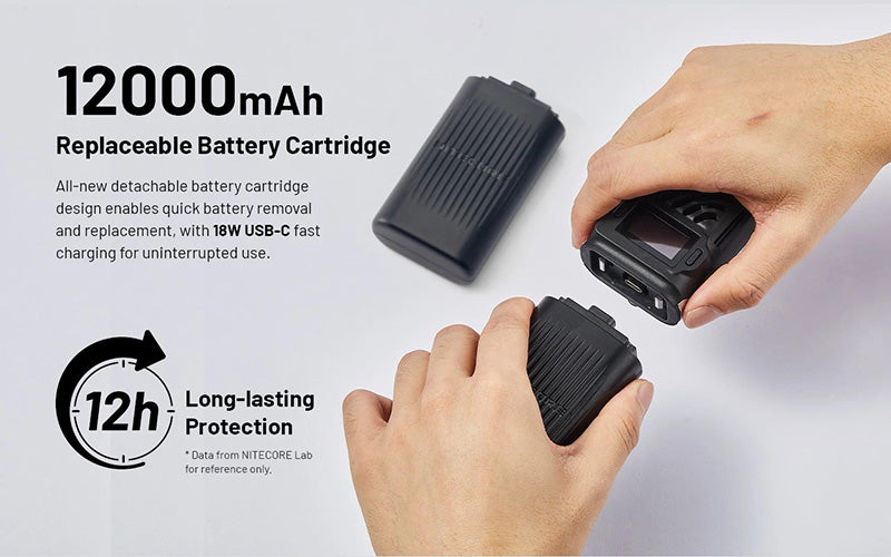 Répulsif Anti-Moustique Électrique Nitecore EMR25 - Multi-fonctions - Écran OLED - Batterie Externe 12000mAh Nitecore