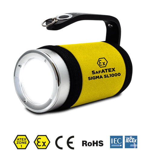 Projecteur Rechargeable Nightsearcher Sigma RSL 1000 890 Lumens - ATEX - Zone 1 & 21 - Batterie Li-ion - NYCTALOPE
