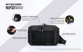 Sac Tactique Nitecore NUP30 - Multi-Usage - Système MOLLE - Polyester 600D - Résistant à l'eau - NYCTALOPE