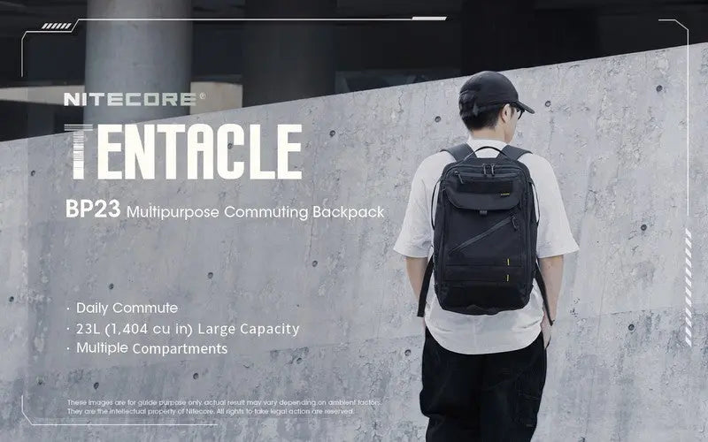 Sac à dos Imperméable Nitecore BP23 – 23L – Polyester 600D  NYCTALOPE  