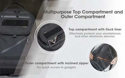 Sac à dos Imperméable Nitecore BP23 – 23L – Polyester 600D  NYCTALOPE  