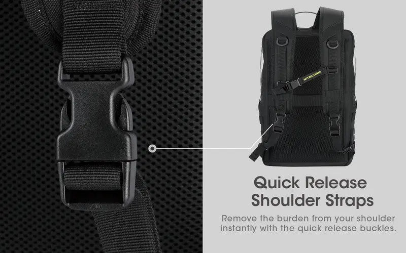 Sac à dos Imperméable Nitecore BP23 – 23L – Polyester 600D  NYCTALOPE  