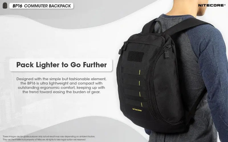 Sac à dos Nitecore BP16 - 16 litres - imperméable  NYCTALOPE  
