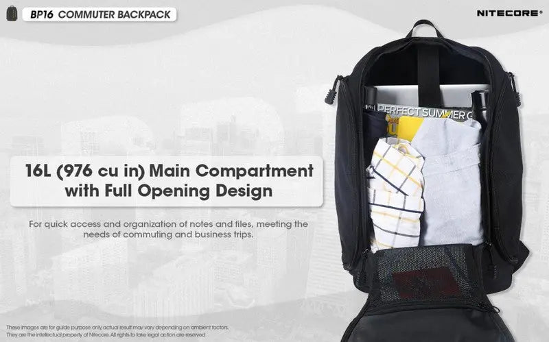 Sac à dos Nitecore BP16 - 16 litres - imperméable  NYCTALOPE  