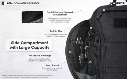 Sac à dos Nitecore BP16 - 16 litres - imperméable  NYCTALOPE  