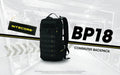Sac à dos Nitecore BP18 - 18L - Ultra-Léger - Système Fishbone - Nylon 500D Imperméable - MOLLE  NYCTALOPE  