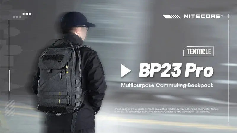 Sac à dos Nitecore BP23 PRO - imperméable 23 litres  NYCTALOPE  