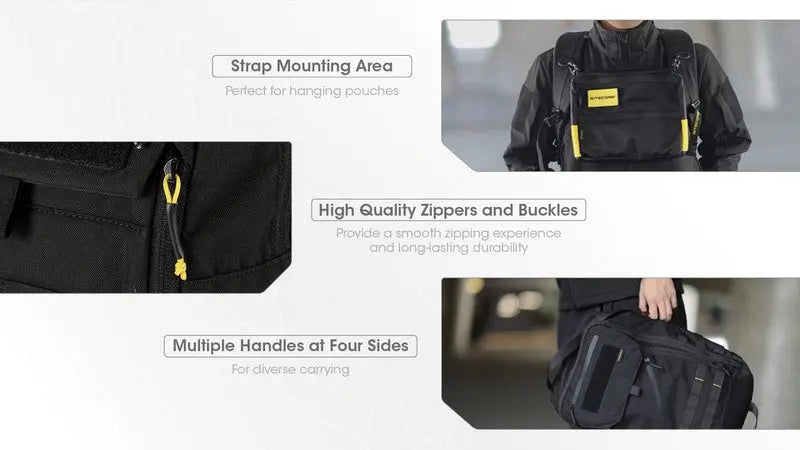 Sac à dos Nitecore BP23 PRO - imperméable 23 litres  NYCTALOPE  