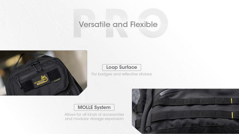 Sac à dos Nitecore BP23 PRO - imperméable 23 litres  NYCTALOPE  