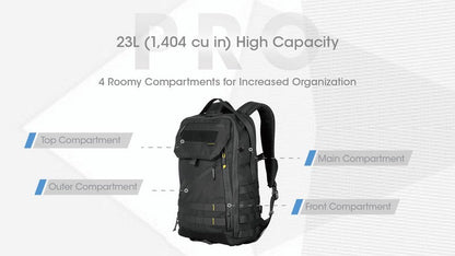 Sac à dos Nitecore BP23 PRO - imperméable 23 litres  NYCTALOPE  