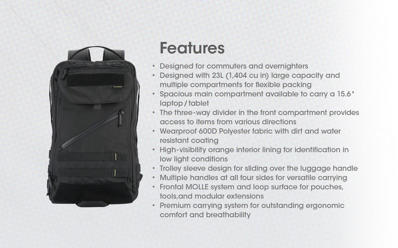 Sac à dos Imperméable Nitecore BP23 – 23L – Polyester 600D  NYCTALOPE  