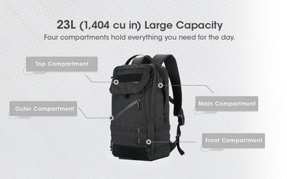 Sac à dos Imperméable Nitecore BP23 – 23L – Polyester 600D  NYCTALOPE  