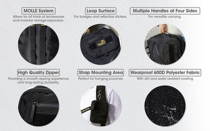 Sac à dos Imperméable Nitecore BP23 – 23L – Polyester 600D  NYCTALOPE  