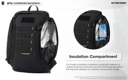 Sac à dos Nitecore BP16 - 16 litres - imperméable  NYCTALOPE  