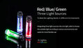 Signal lumineux Nextorch GLO TOOB GT AAA AURORA Rouge Vert et Bleu  NYCTALOPE  