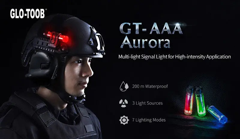 Signal lumineux Nextorch GLO TOOB GT AAA AURORA Rouge Vert et Bleu  NYCTALOPE  