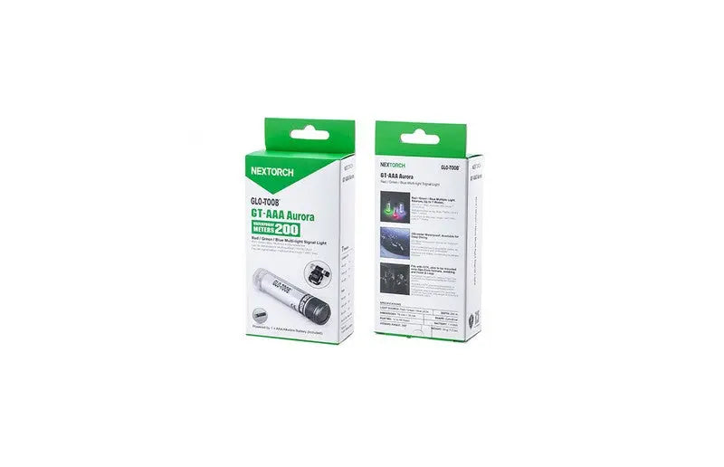 Signal lumineux Nextorch GLO TOOB GT AAA AURORA Rouge Vert et Bleu  NYCTALOPE  