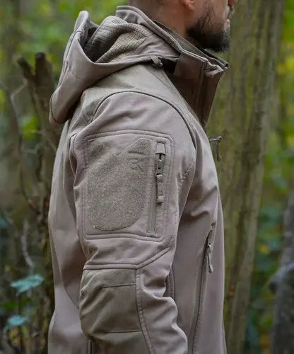 Softshell Ripstop Coyote GK DUTYCALL - veste softshell 3 couches imperméable et respirante