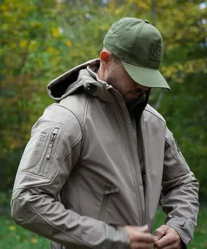 Softshell Ripstop Coyote GK DUTYCALL - veste softshell 3 couches imperméable et respirante