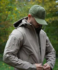 Softshell Ripstop Coyote GK DUTYCALL - veste softshell 3 couches imperméable et respirante