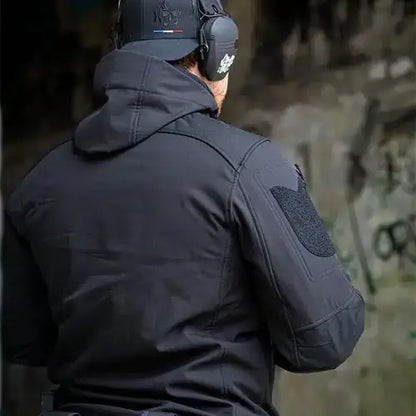 Softshell Ripstop Noire GK DUTYCALL - veste softshell 3 couches imperméable et respirante