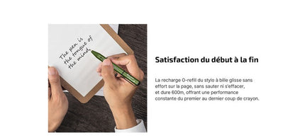 Olight O'Pen Mini 2 - Stylo et Crayon 2 en 1 à bouton type S - Noir  NYCTALOPE  