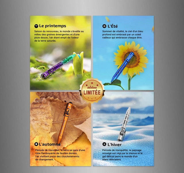 Olight O'Pen Mini 2 - Stylo et Crayon 2 en 1 à bouton type S - Noir  NYCTALOPE  