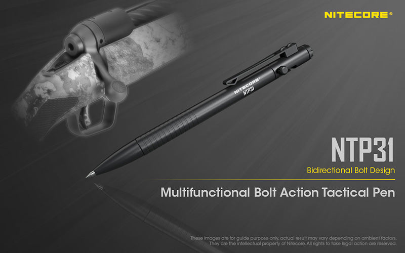 Stylo Tactique Nitecore NTP31 - Brise-vitre - Autodéfense  NYCTALOPE  