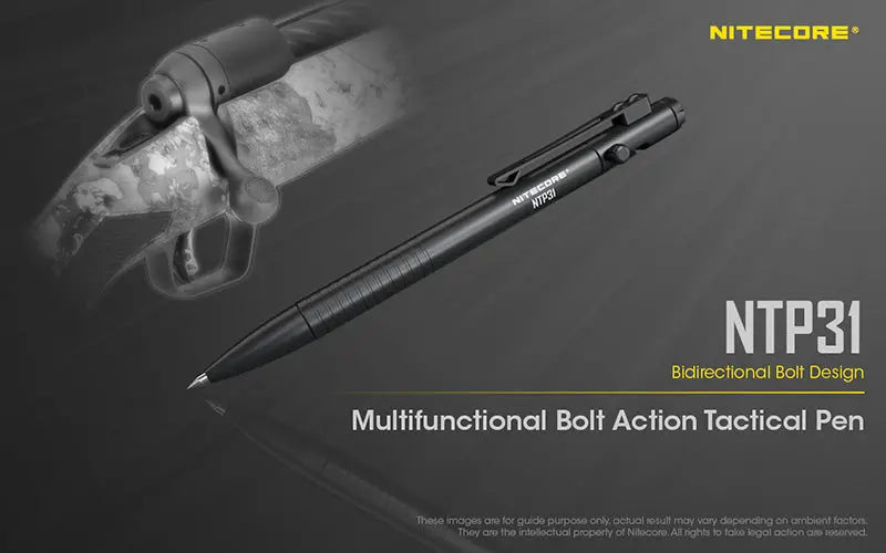 Stylo Tactique Nitecore NTP31 - Brise-vitre - Autodéfense  NYCTALOPE  