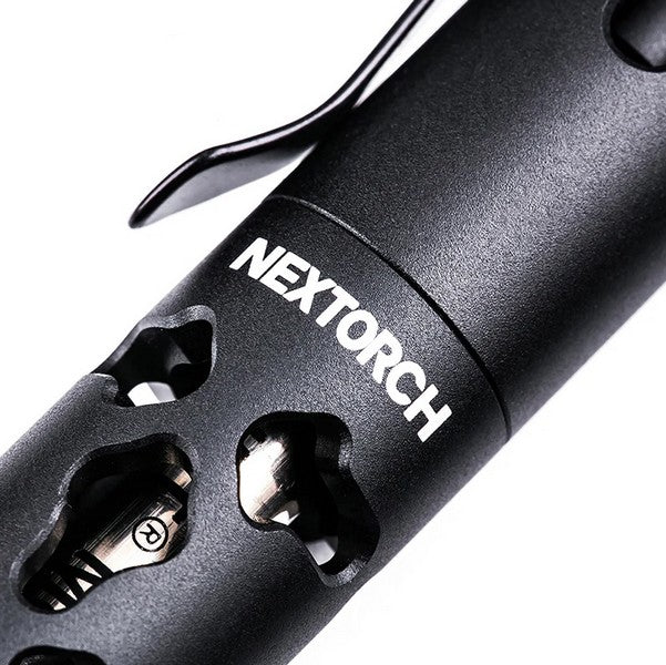 Nextorch NP20 - Stylo tactique de sécurité avec brise vitre - Noir  NYCTALOPE  