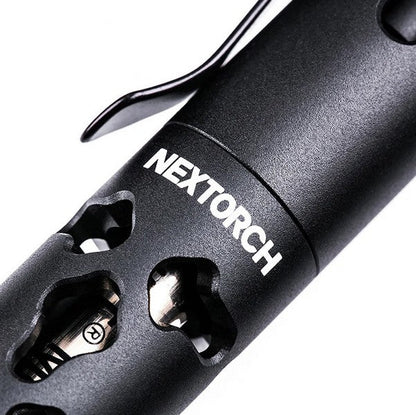 Nextorch NP20 - Stylo tactique de sécurité avec brise vitre - Noir  NYCTALOPE  