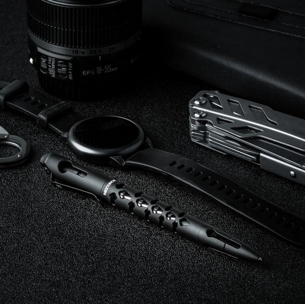 Nextorch NP20 - Stylo tactique de sécurité avec brise vitre - Noir  NYCTALOPE  