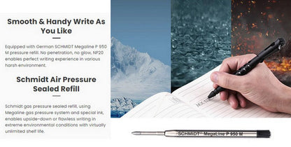 Nextorch NP20 - Stylo tactique de sécurité avec brise vitre - Noir  NYCTALOPE  