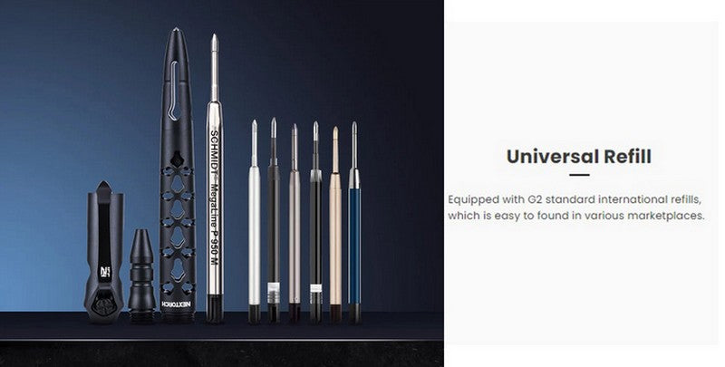 Nextorch NP20 - Stylo tactique de sécurité avec brise vitre - Noir  NYCTALOPE  