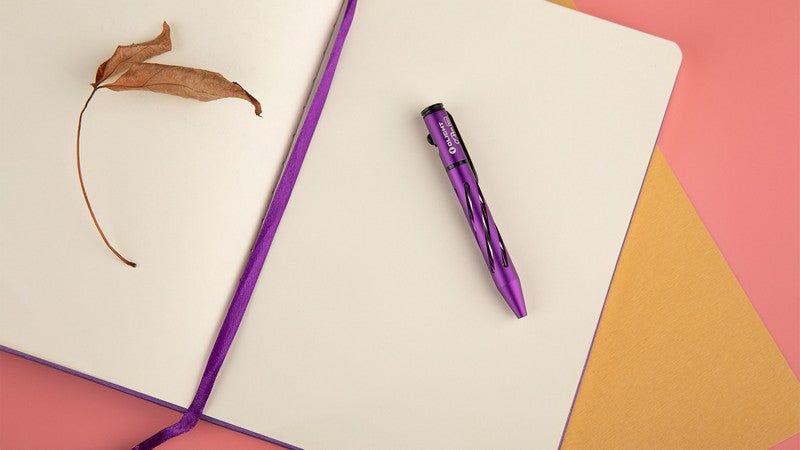 Olight O'Pen Mini - Mini stylo à bouton Type L - Rouge  NYCTALOPE  