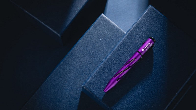 Olight O'Pen Mini - Mini stylo à bouton Type L - Rouge  NYCTALOPE  