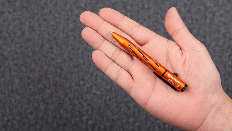 Olight O'Pen Mini - Mini stylo à bouton Type L - Rouge  NYCTALOPE  