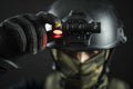 Support Armytek AHM-05 pour casque équipé d'un NVG Shroud pour lampe Wizard et Elf  NYCTALOPE  