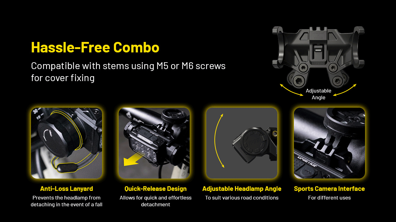 Support Guidon VTT Nitecore BM06 - NYCTALOPE