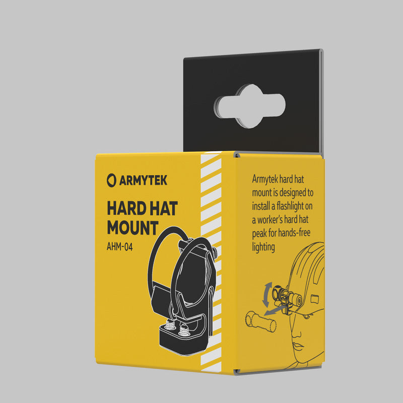Support Armytek AHM-04 pour casque de chantier, sécurité, lampe Wizard et Elf  NYCTALOPE  