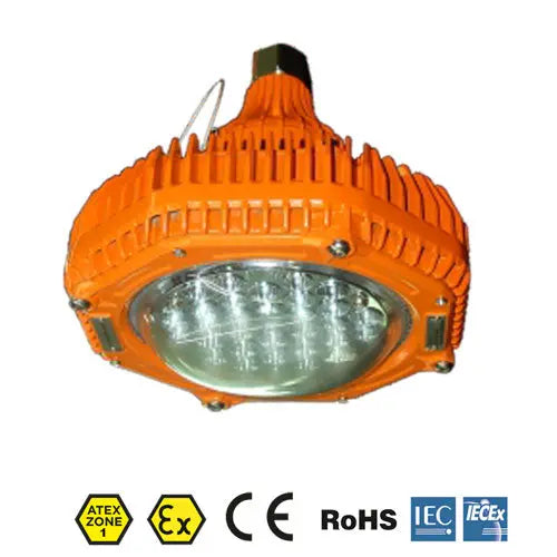 Suspension Titan Nightsearcher 7350 Lumens - Zone 1 et 21 - Projecteur ATEX rond AC - NYCTALOPE