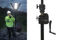 Tour d'éclairage Nightsearcher STRATOSTAR 115000 Lumens - Batterie LiFePO4 18Ah - Trépied 4,5m - IP67 - NYCTALOPE