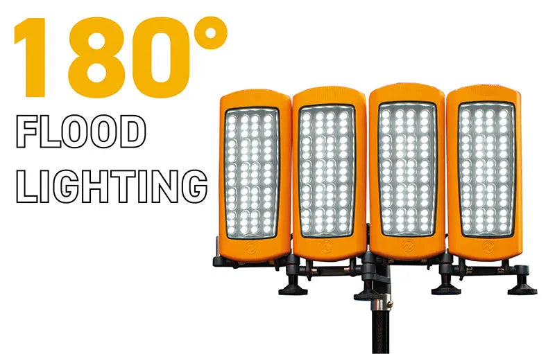 Tour d'éclairage Nightsearcher STRATOSTAR-X 115000 Lumens - Batterie LiFePO4 30Ah - Trépied 4,5m - IP67 - NYCTALOPE