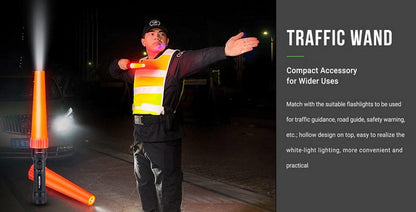 Nextorch cône diffuseur orange - traffic Wand  NYCTALOPE  