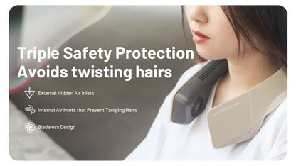 Ventilateur de cou portable Nitecore NEF20 – capacité 4000 mAh – Rechargeable USB-C  NYCTALOPE  