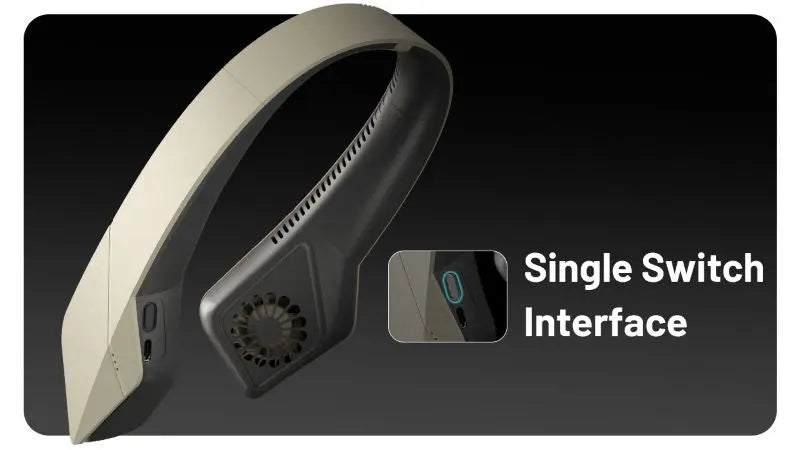 Ventilateur de cou portable Nitecore NEF20 – capacité 4000 mAh – Rechargeable USB-C  NYCTALOPE  