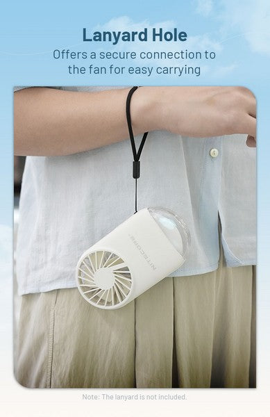 Ventilateur de poche multifonctions Nitecore NEF02 - rechargeable avec lumière d'appoint  NYCTALOPE  