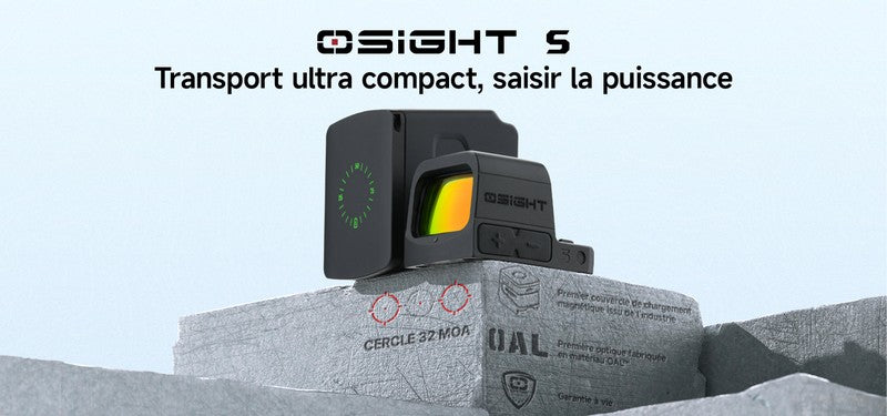 Olight Osight S | Viseur point rouge de 2 MOA et cercle de 32 MOA - NYCTALOPE